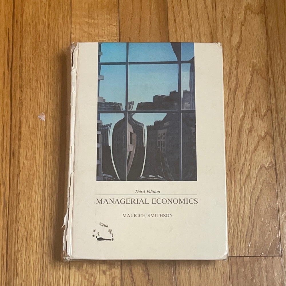 Managerial Economics 3rd Edition Maurice/Smithson
